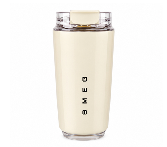 ماگ لبی‌دار SMEG رنگ شیری